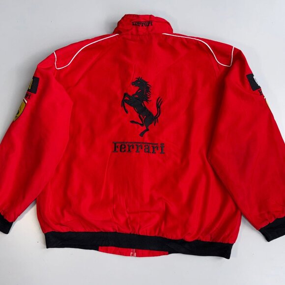 Vintage Ferrari Formula 1 Michael Schumacher Racing Jacket in Red - Picture 5 of 6